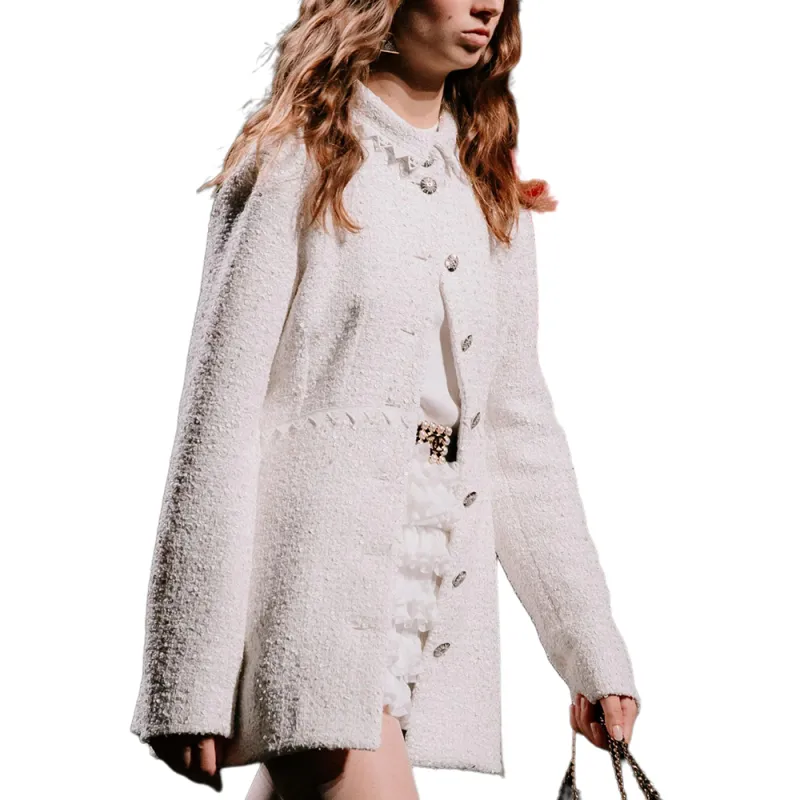 CHANEL 24 New Spring And Summer Arrivals Jackets Coats Women's White-1