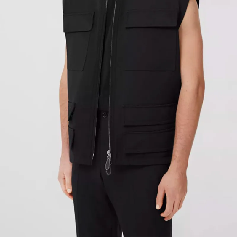 Burberry Zip Up Cargo Sleevless Vest-5
