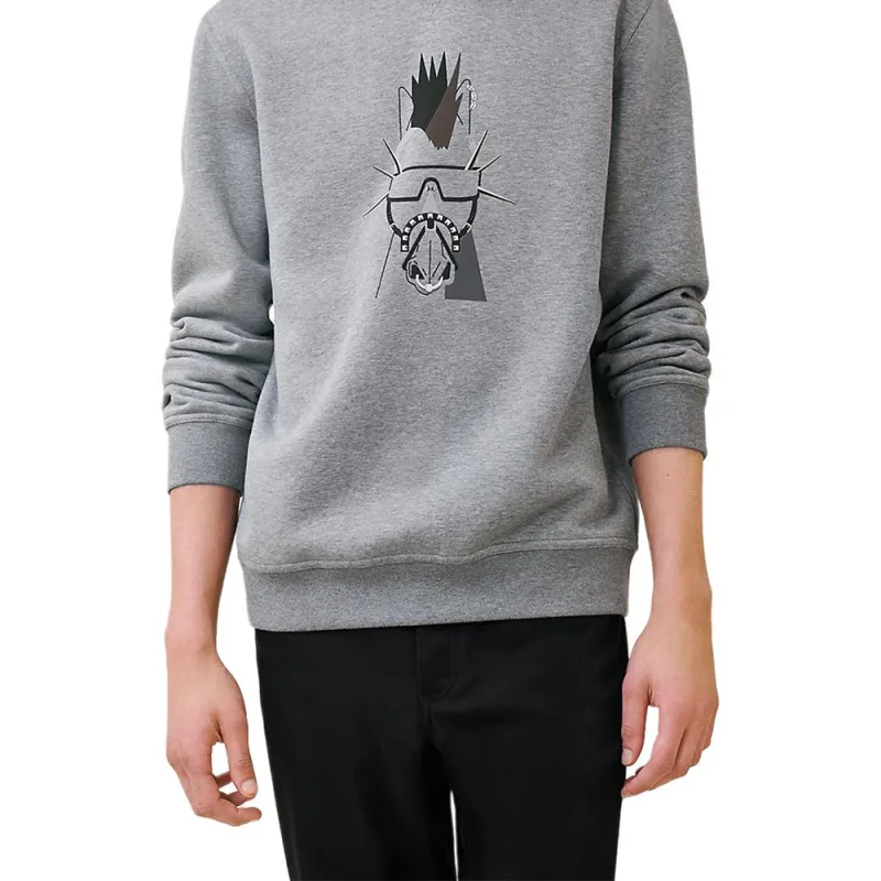 HERMES SS24 Sweatshirt Men's Gray-4