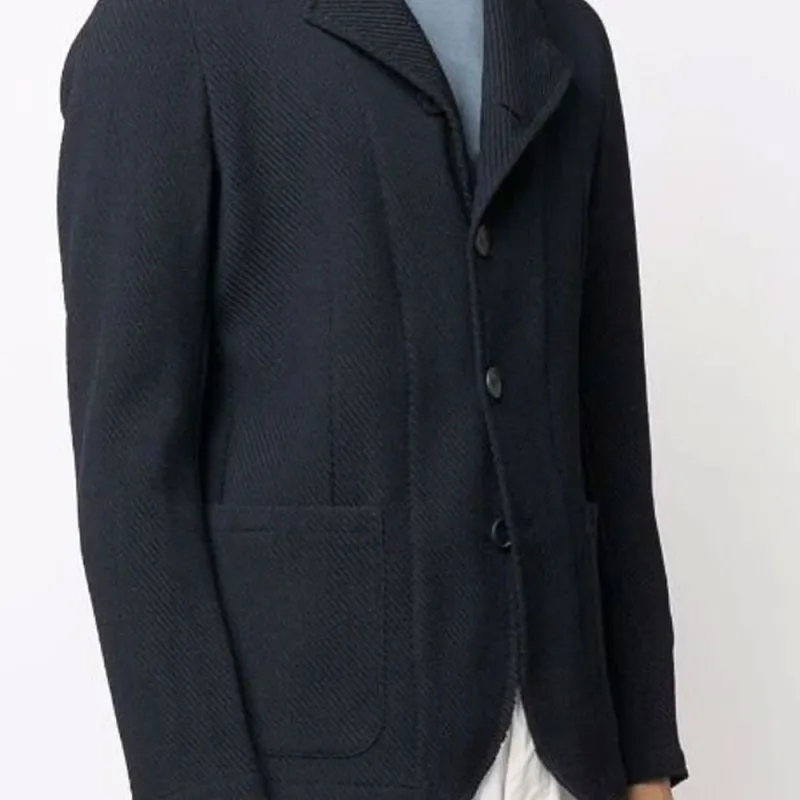 EMPORIO ARMANI SS22 Jackets Coats Men's Navy Blue-4
