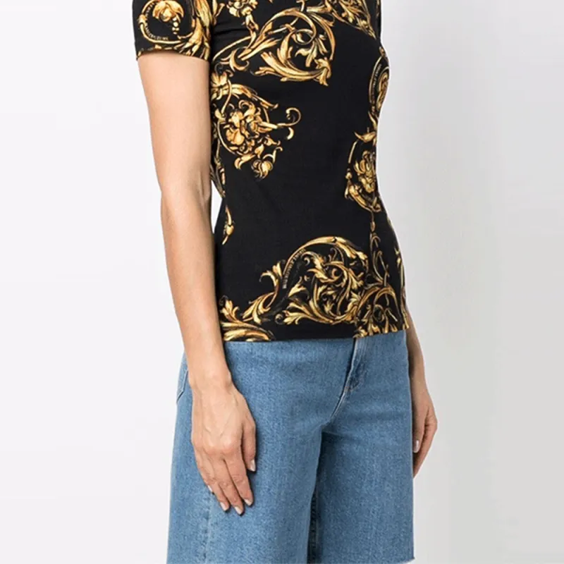 VERSACE JEANS COUTURE T Shirt Women's Black-4