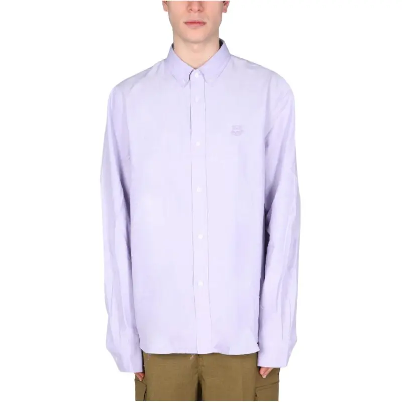 KENZO Classic Tiger Head SS22 Shirt Men's Purple-3