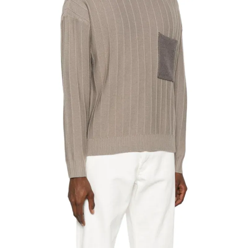 EMPORIO ARMANI Pocket Detailed Knitted Jumper-5