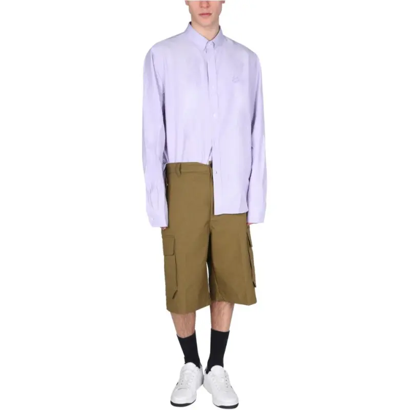KENZO Classic Tiger Head SS22 Shirt Men's Purple-1