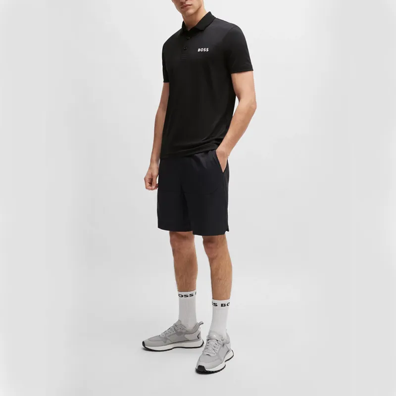 HUGO BOSS Logo Printed Degrade-Jacquard Polo Shirt-3