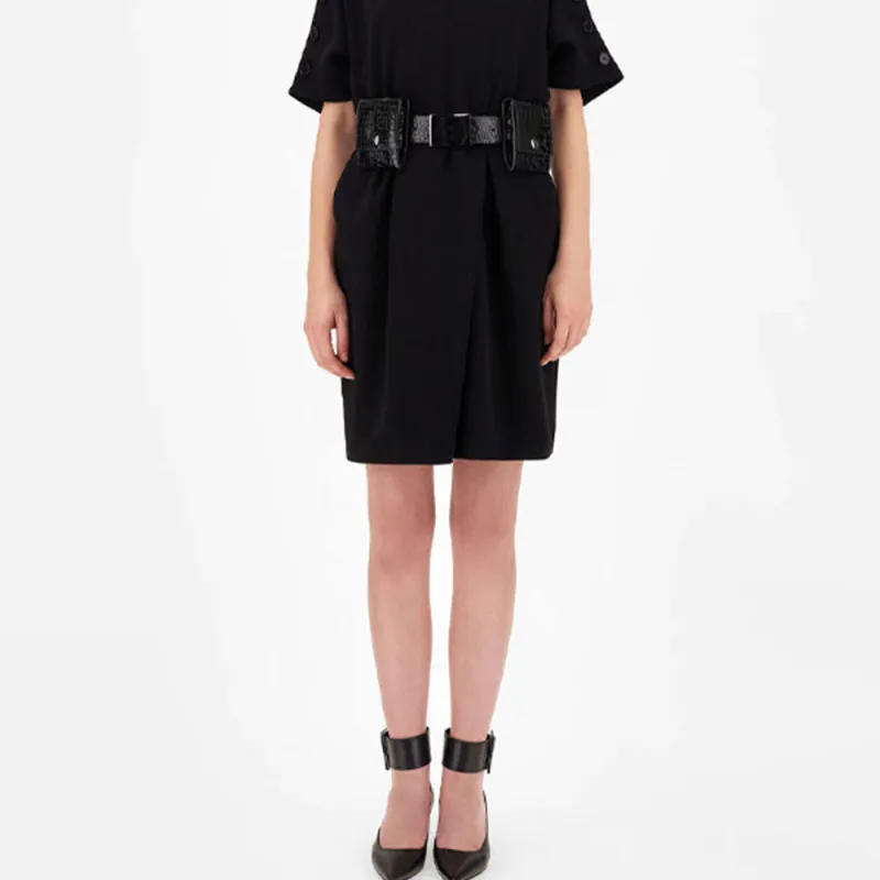 WEEKEND MaxMara Short Sleeved Dress Women's Black-5