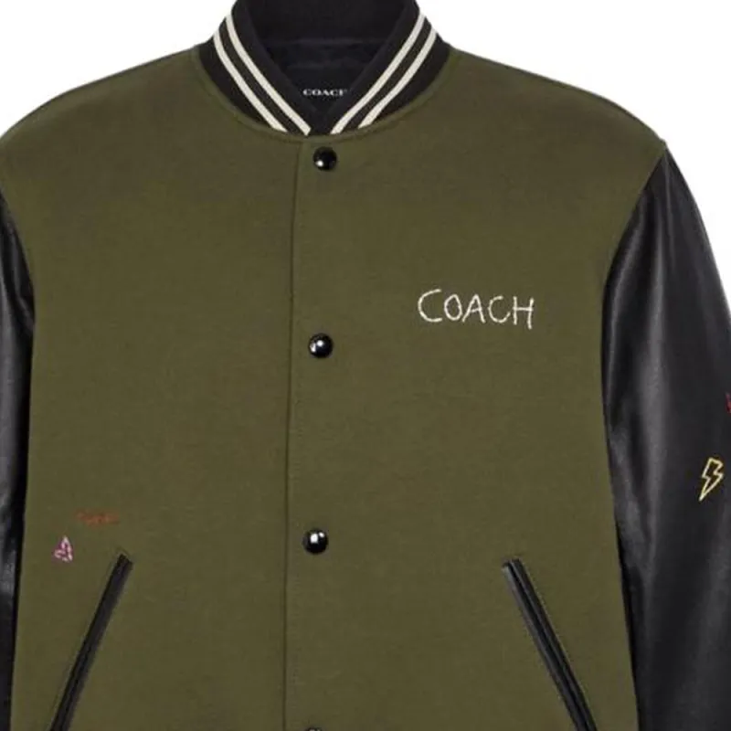 COACH Jackets Coats Men's Green-3
