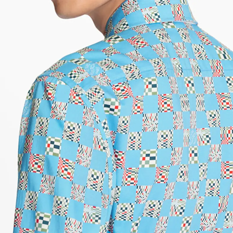 LOUIS VUITTON Shirt Men's Light Blue-3