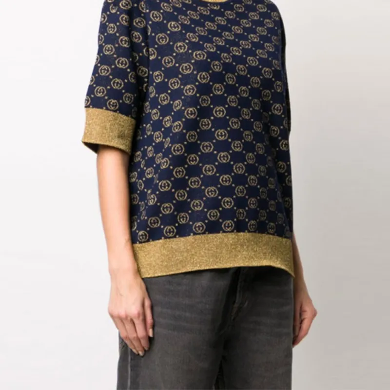 GUCCI Interlocking G Jacquard knit Top-4