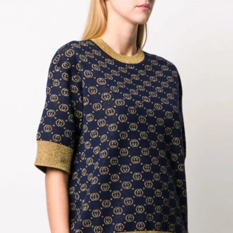 GUCCI Interlocking G Jacquard knit Top-3