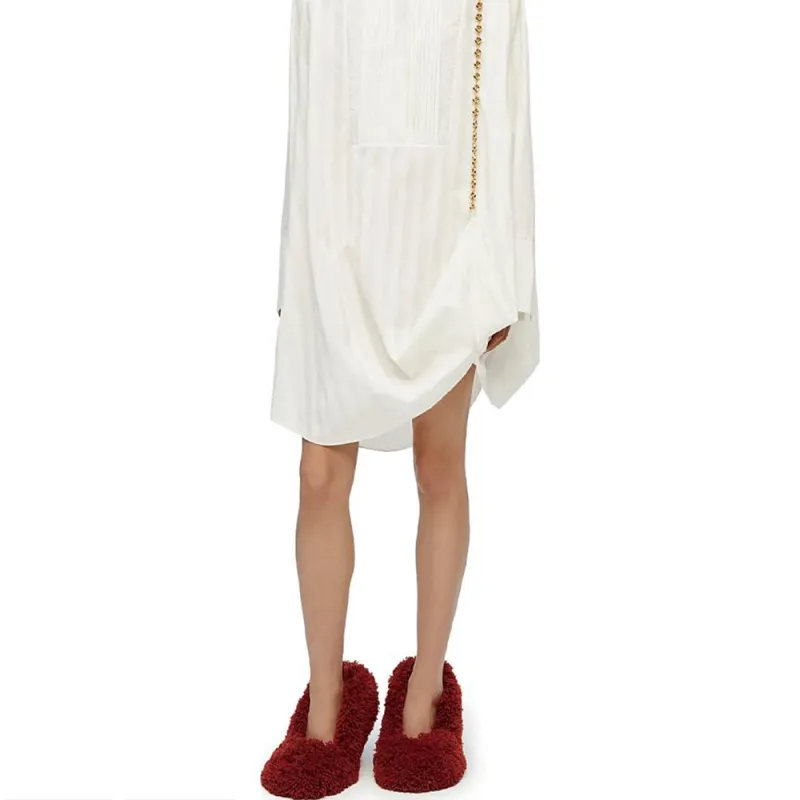 LOEWE FW23 Long Sleeved Dresses Women's White-5