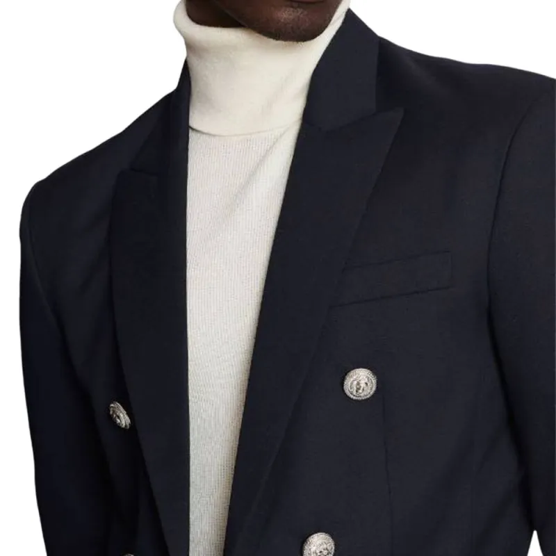 BALMAIN Button Embellished Tailored Blazer-5