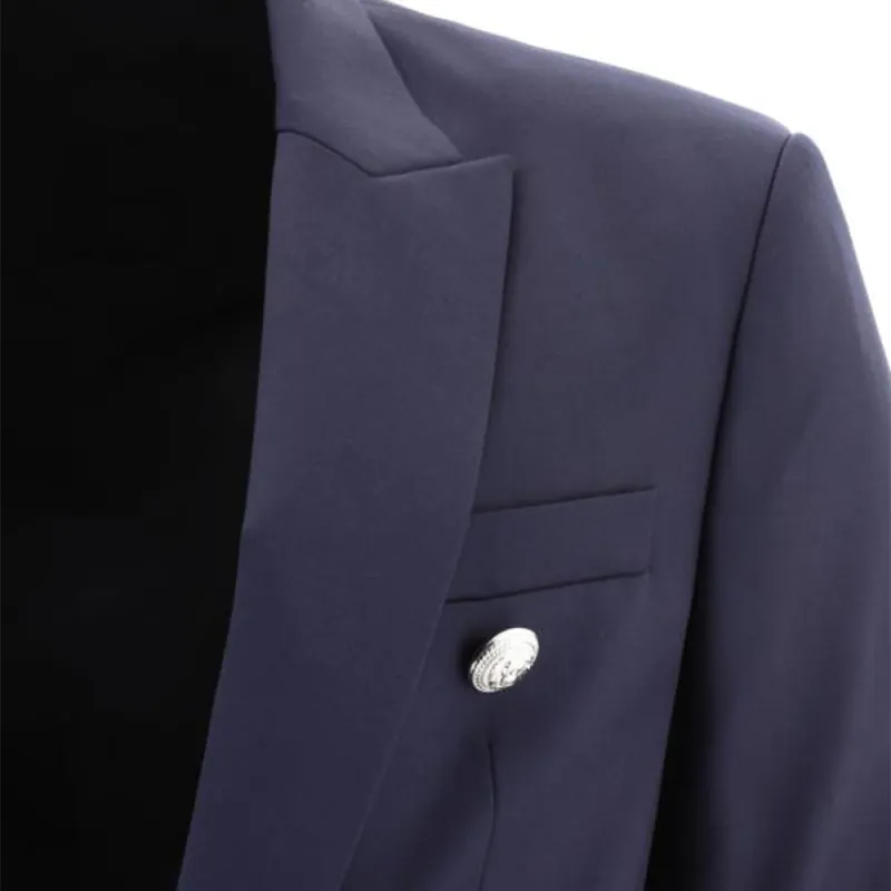 BALMAIN Button Embellished Tailored Blazer-4