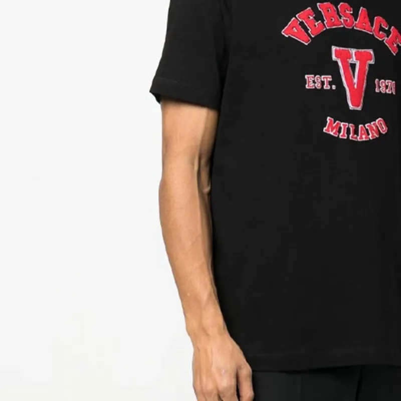 VERSACE SS23 T Shirt Men's Black-5