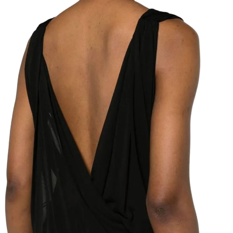 SAINT LAURENT Sleeveless Dress Women's Black-4