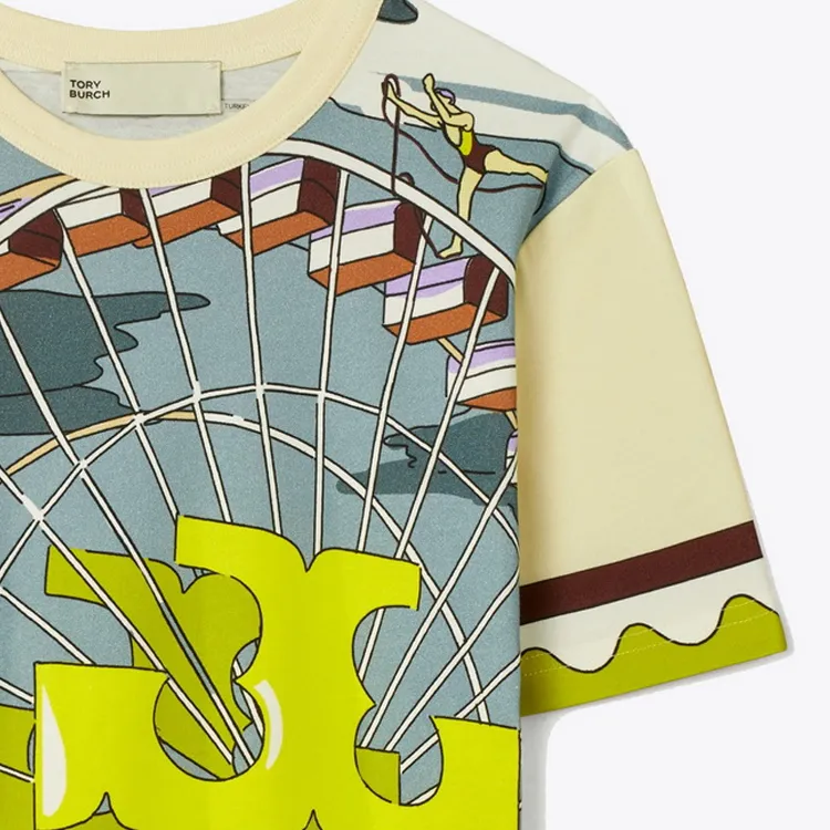 TORY BURCH T-Shirt Women's Ferris Wheel Multicolor-3