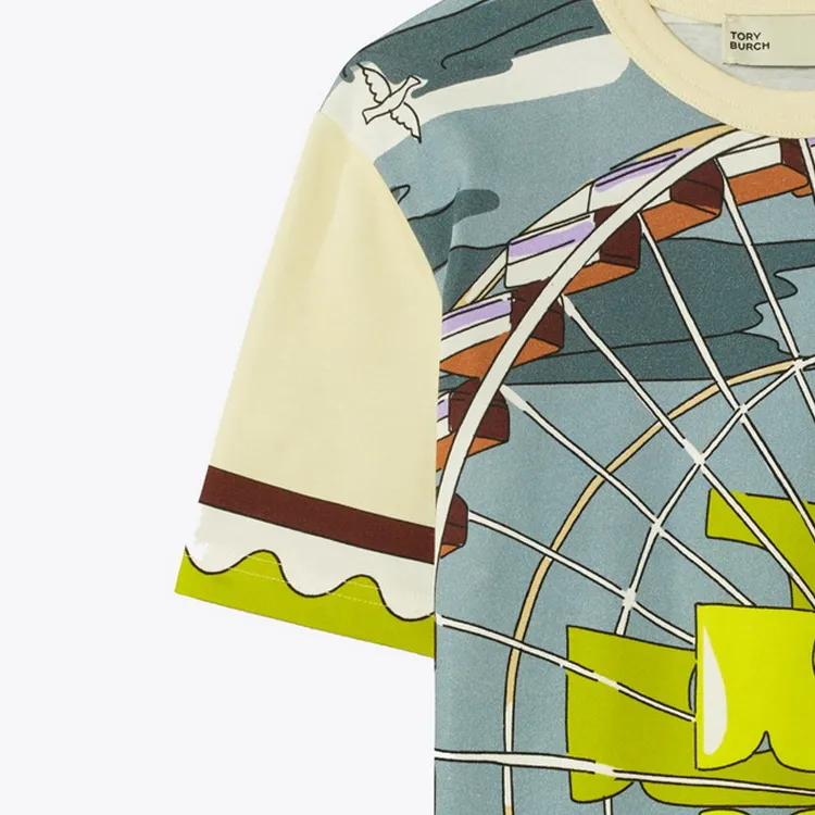 TORY BURCH T-Shirt Women's Ferris Wheel Multicolor-2