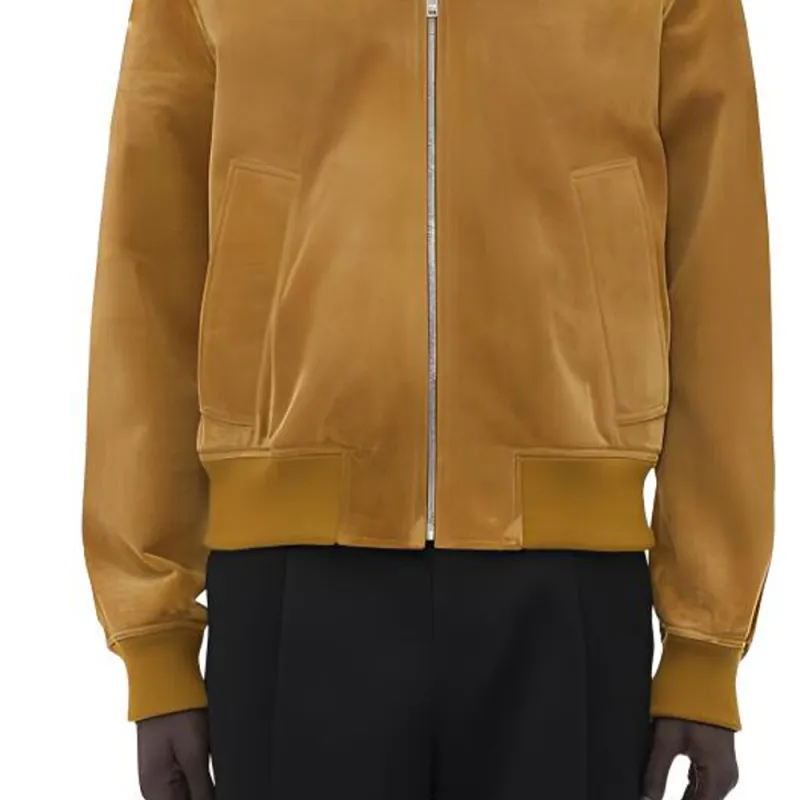 Bottega Veneta SS24 Leather Jacket Men's Peanut Butter Color-5