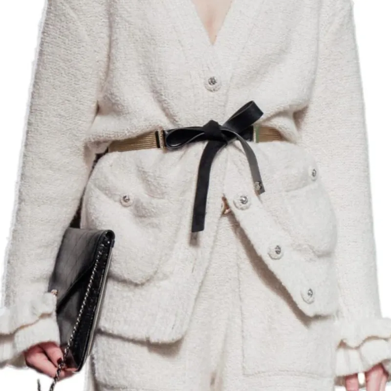 CHANEL 24 Fall Winter Knitwear Women's White-2