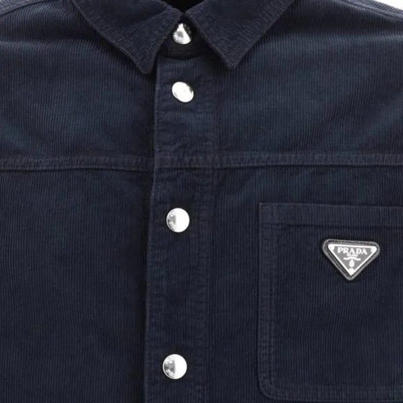 PRADA Shirts Men Blue-6