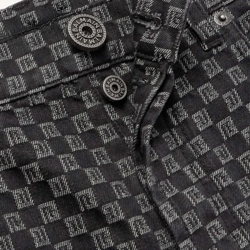 BALMAIN Monogrammed Jeans-4