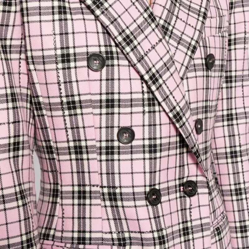 GIUSEPPE DI MORABITO Check-pattern Peak-lapels Blazer-4