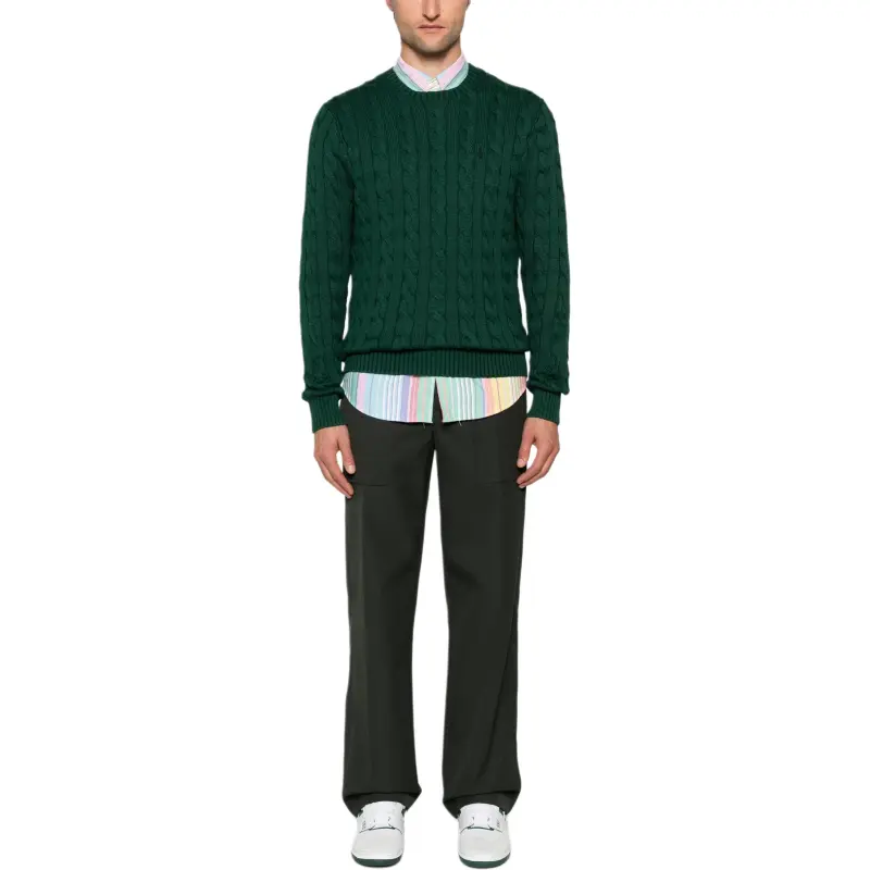 Polo Ralph Lauren Logo Embroidered Cable Knit Jumper-1
