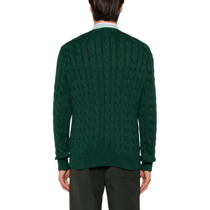 Polo Ralph Lauren Logo Embroidered Cable Knit Jumper-2