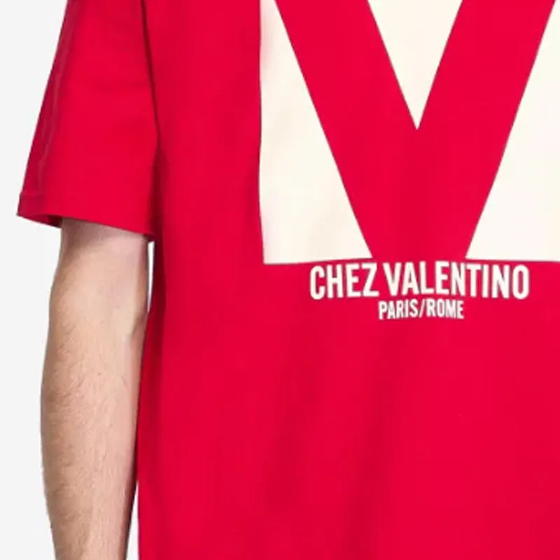 Valentino Chez Valentino Print T Shirt-5