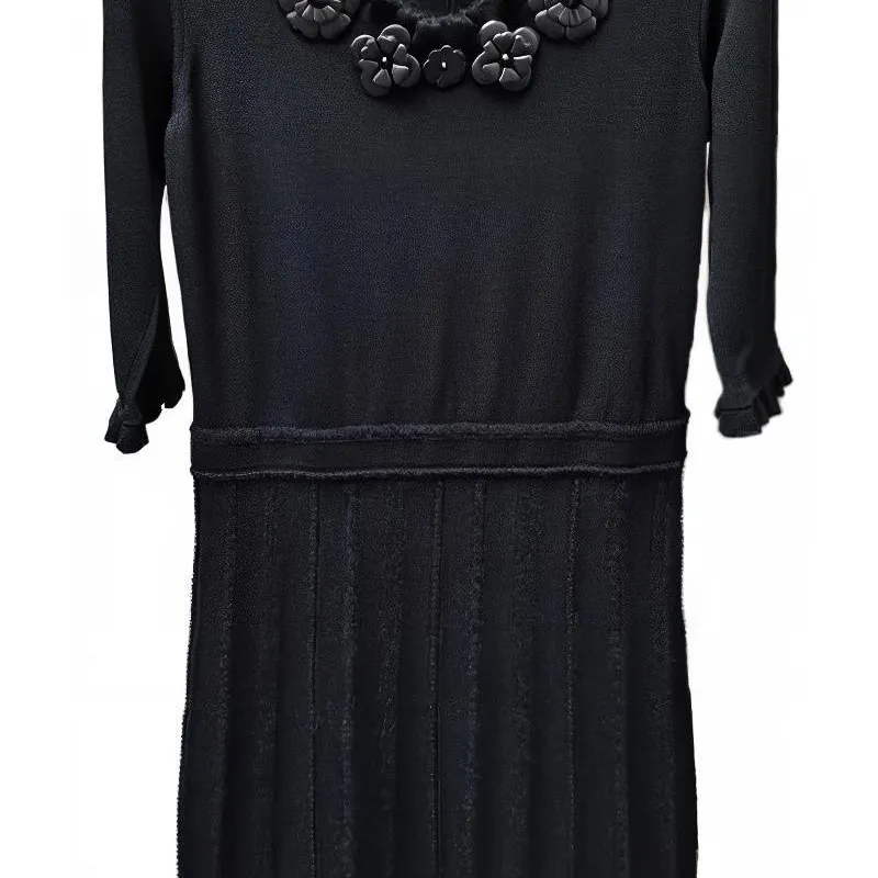 FENDI Long Sleeved Dresses Women's Black-2