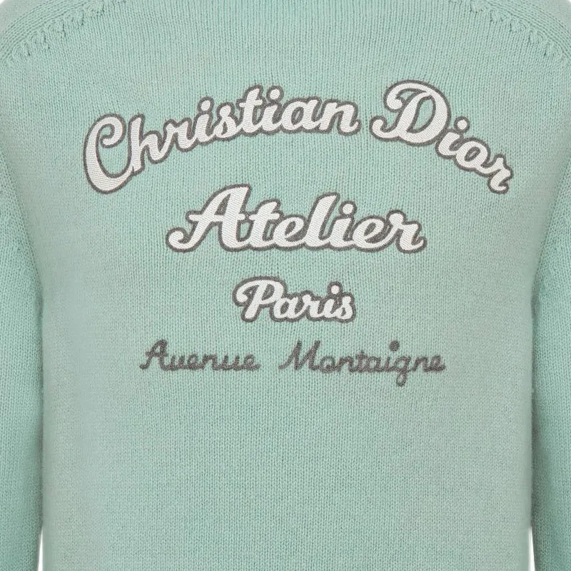 DIOR FW22 Sweater Men's Light Green-4