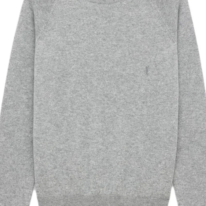 SAINT LAURENT Cassandre Crewneck Jumper-3