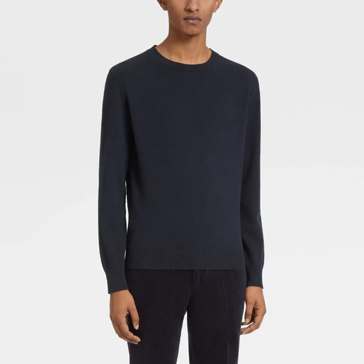 Ermenegildo Zegna Crewneck Ribbed Knit Jumper-1
