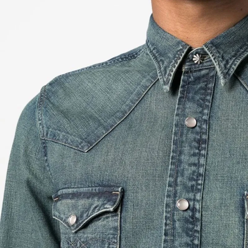 Ralph Lauren Rrl Dark wash Denim Shirt-4