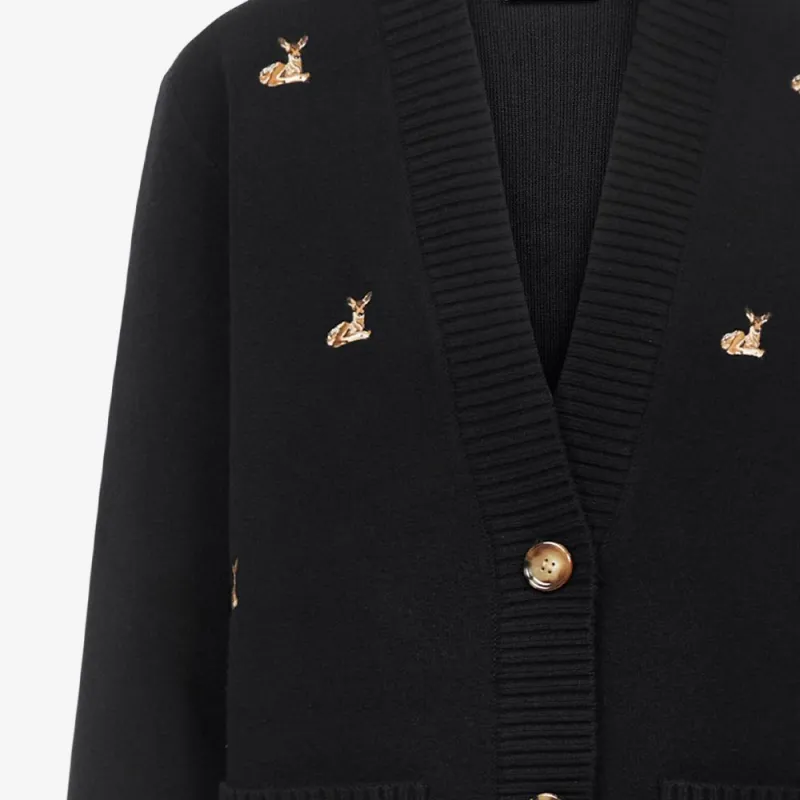 Burberry Jackets Coats Women's Black-5
