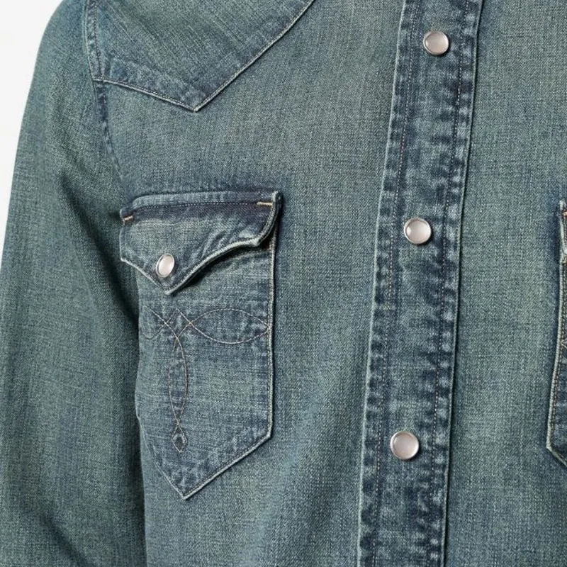 Ralph Lauren Rrl Dark wash Denim Shirt-5