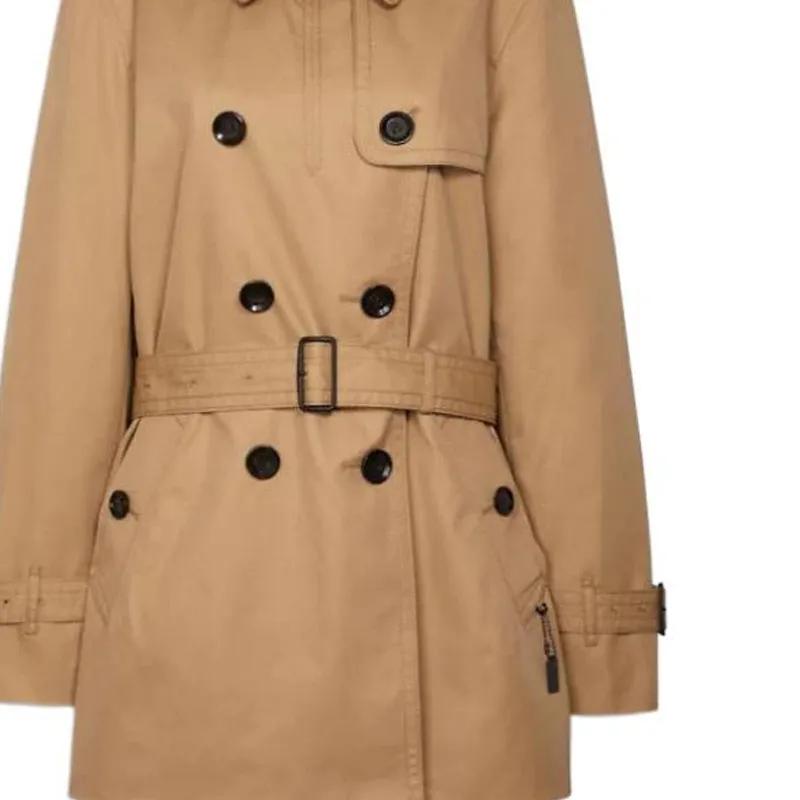 COACH SS22 Trench Coat Women's Brown-6
