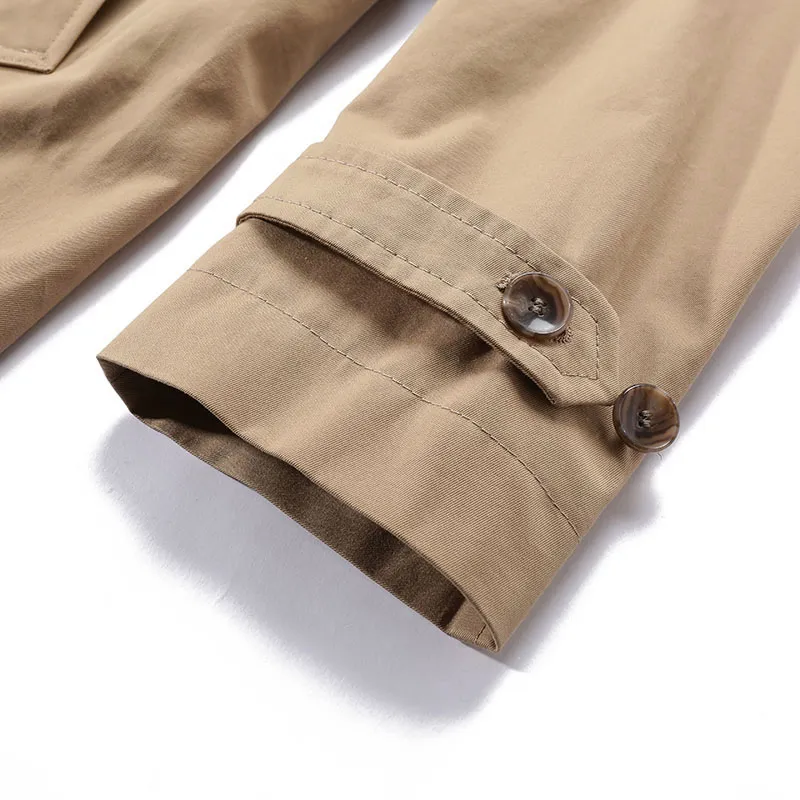 HUGO BOSS Trench Coat Men's Umber-4