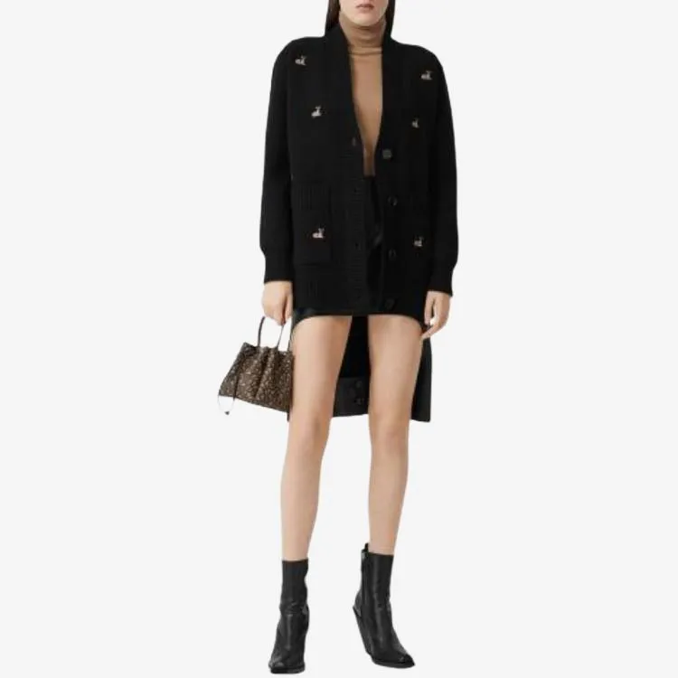 Burberry Jackets Coats Women's Black-2