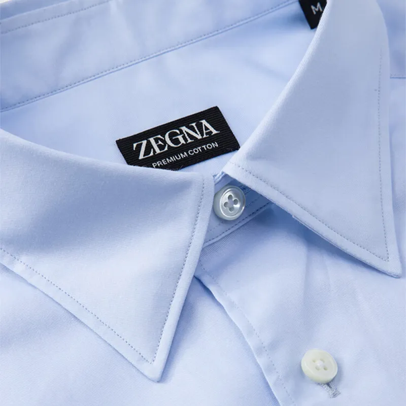 Zzegna Shirts Men Blue-1