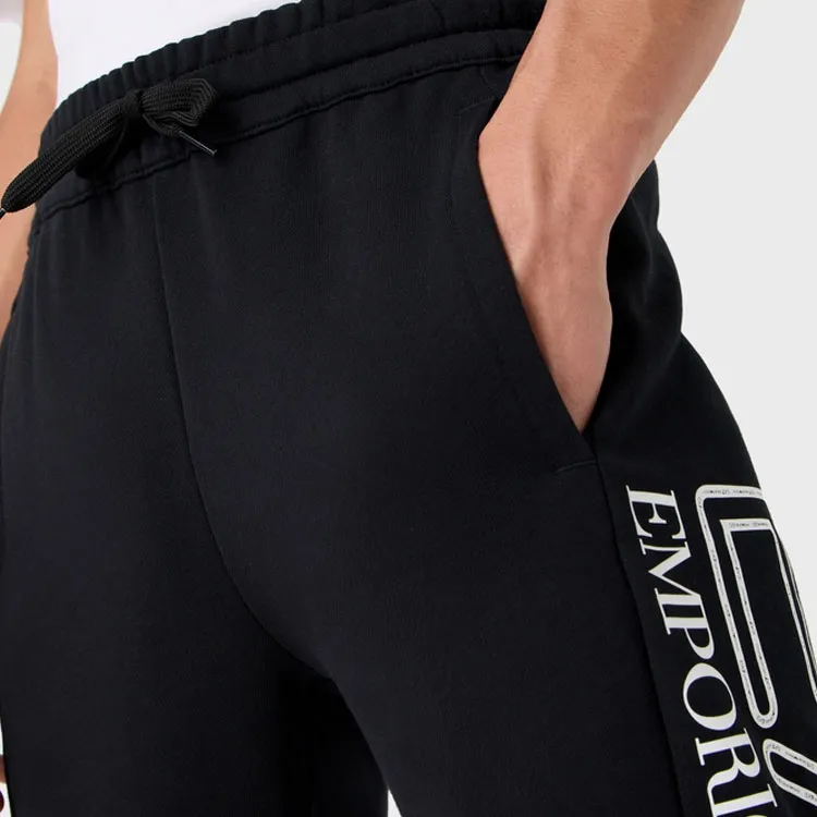 EMPORIO ARMANI EA7 FW23 Knitted Sports Pants Men's Black-4