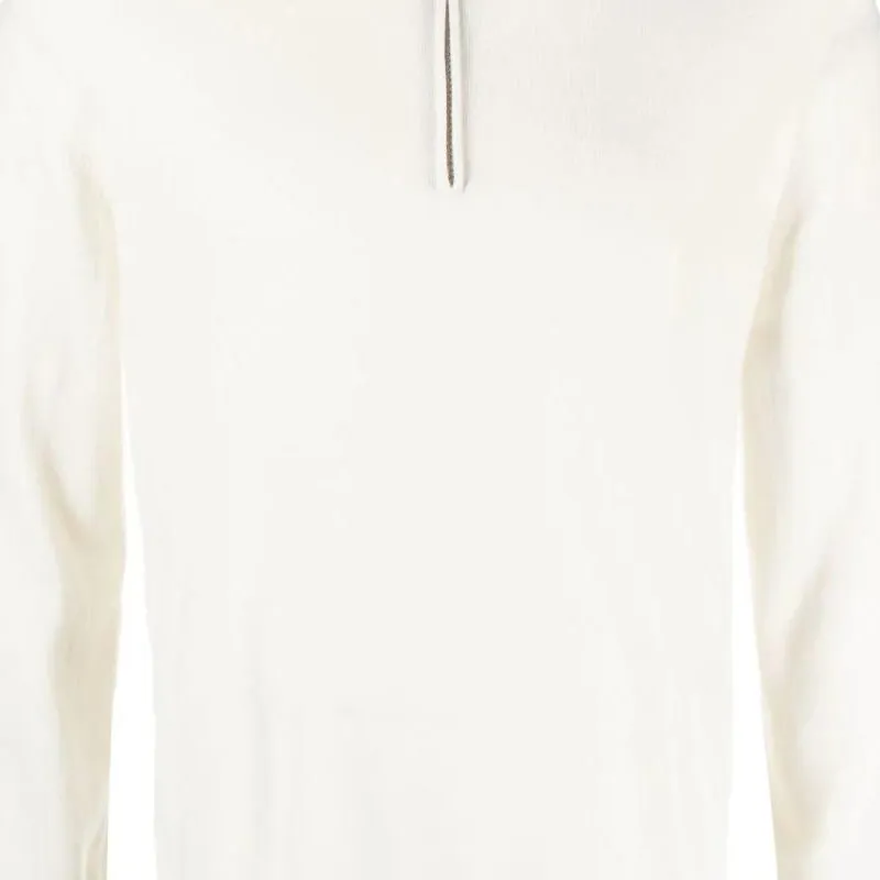 Brunello Cucinelli Funnel Neck Knitted Polo Shirt-2
