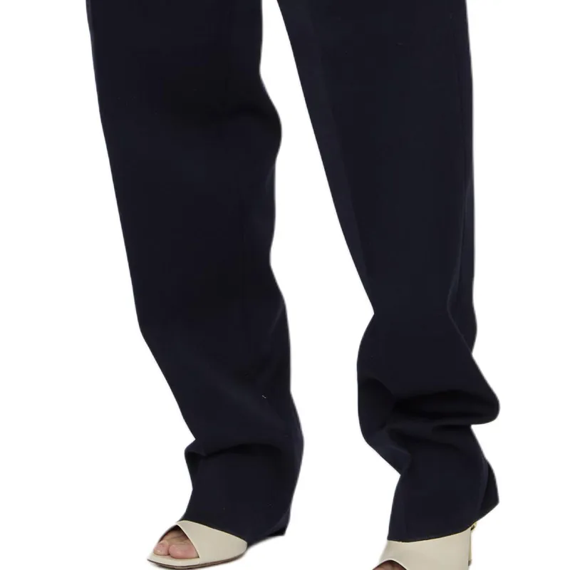 Bottega Veneta FW23 Casual Pants Women's Navy-5