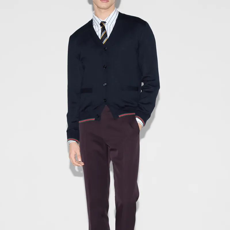 GUCCI Button Up Knit Cardigan-1