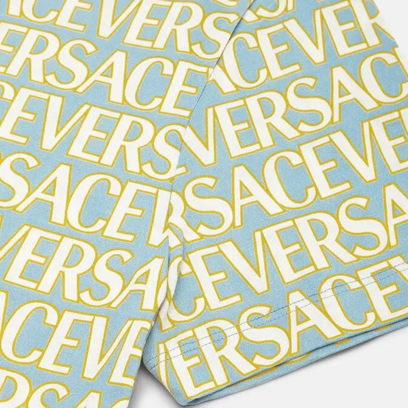 VERSACE Allover Logo T shirt-4