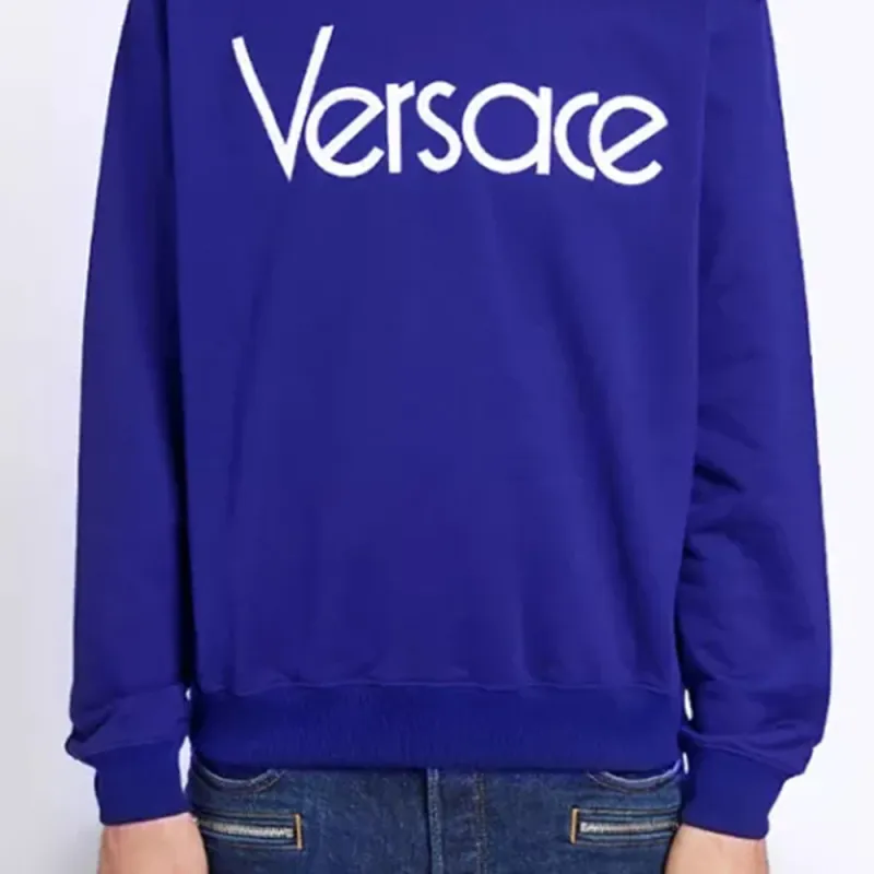 VERSACE SS22 Sweatshirt Men's Blue-5