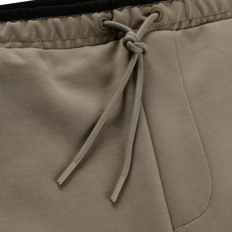 HUGO BOSS Cotton Blend Shorts With 3d Moulded Logo Casual Shorts Men's Brown-1