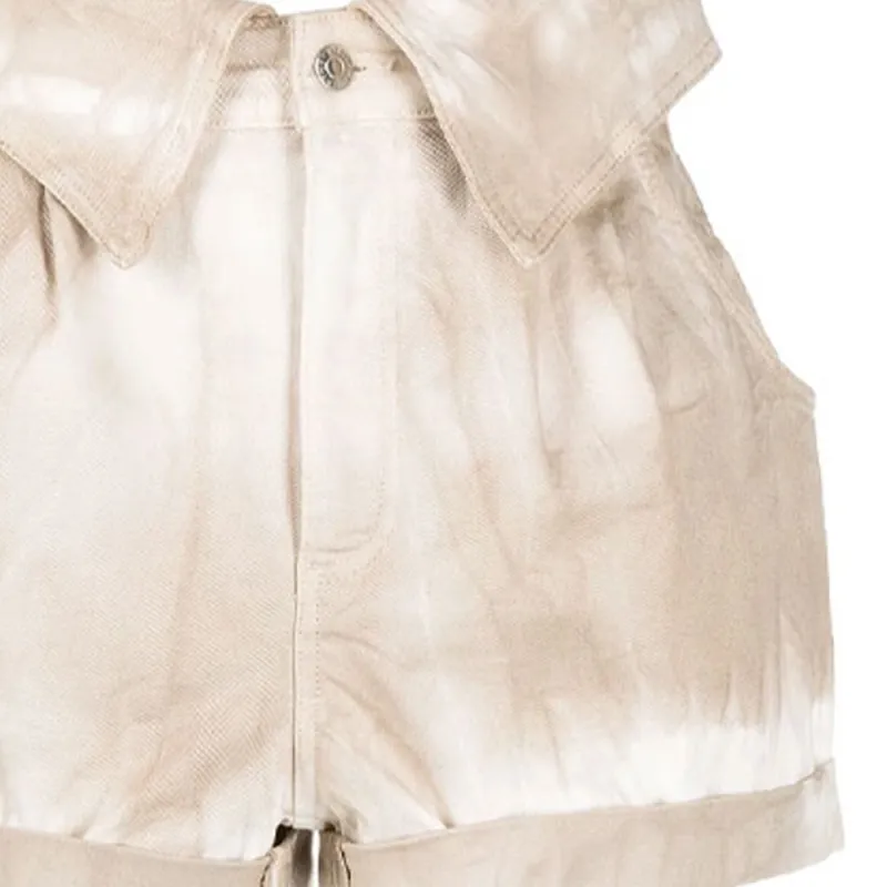 Stella McCartney Folded Waistband Denim Shorts-5