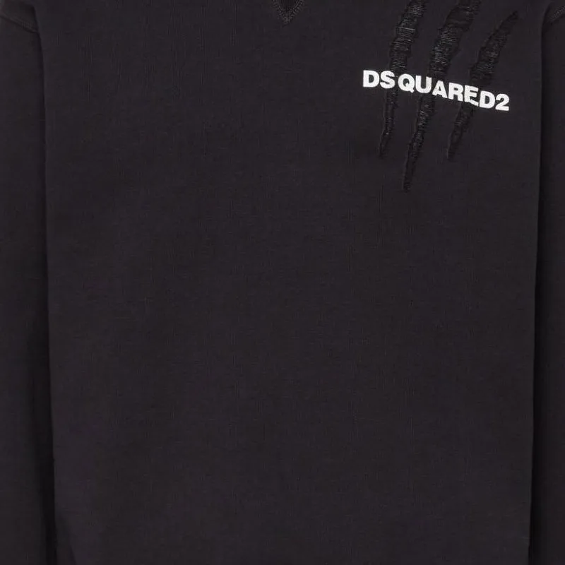 DSQUARED 2 Printed Scratch Cool Fit Crewneck Sweatshirt-6