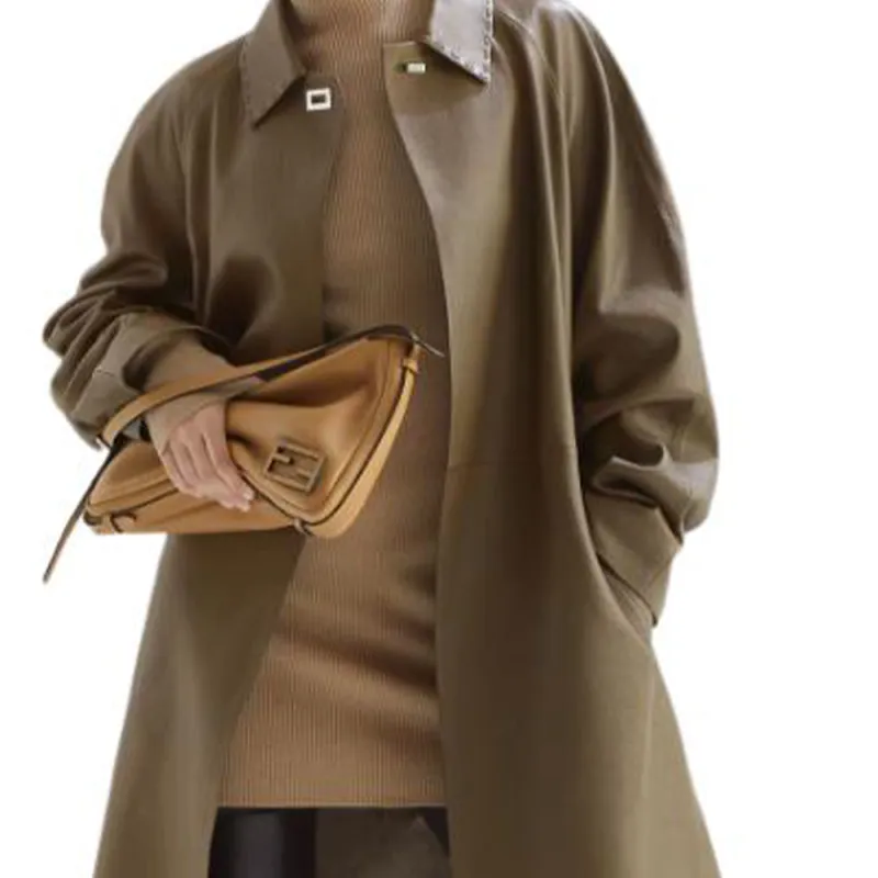 FENDI Leather Coat-6
